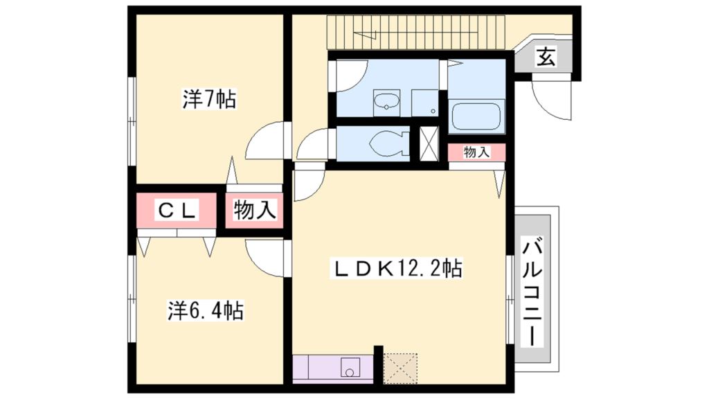 ソレアード本荘弐番館 間取り図