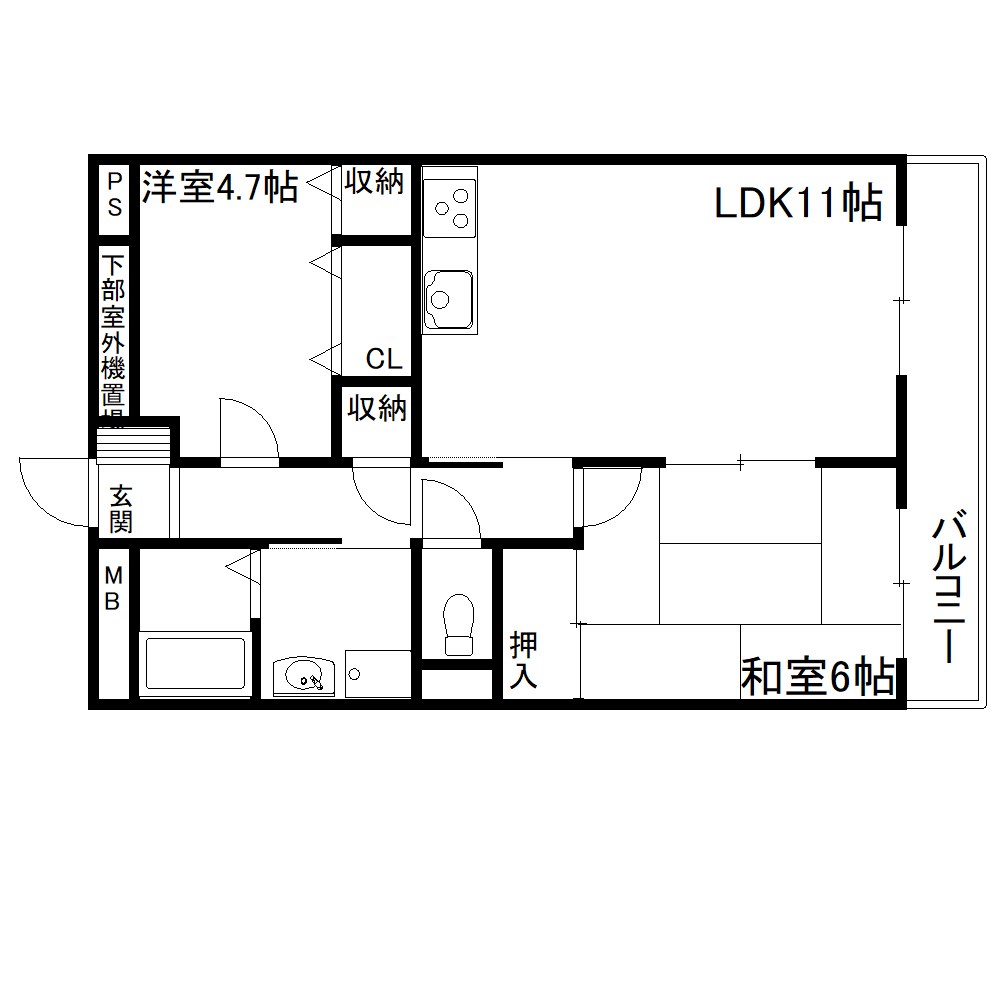 メゾン・ド・トウスⅡ 間取り図