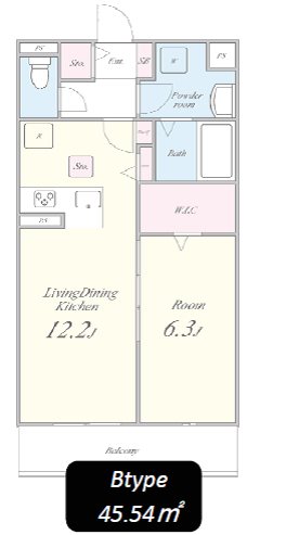 ローレル東加古川 間取り図