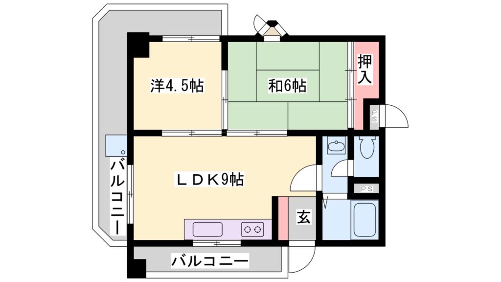ベルコート加古川 間取り図
