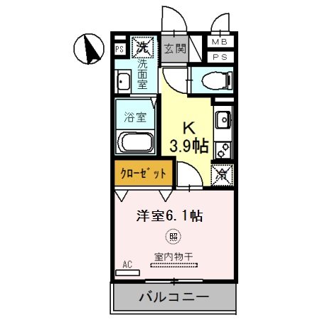 カーサ・フェリーチェ平田 間取り図