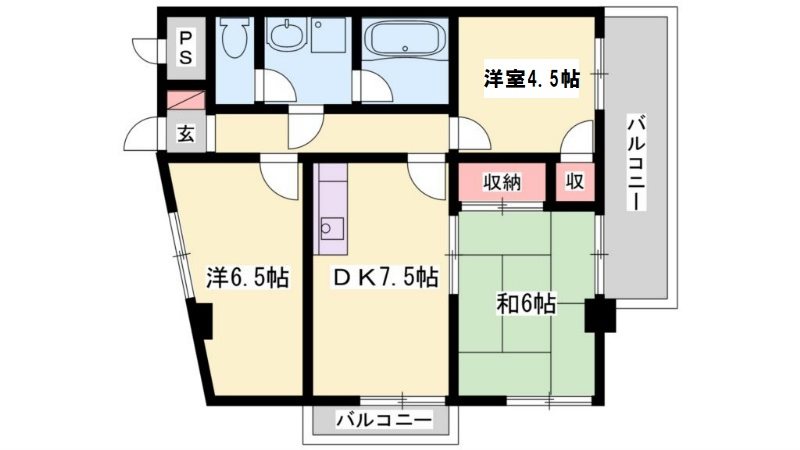 パンドール加古川 間取り図