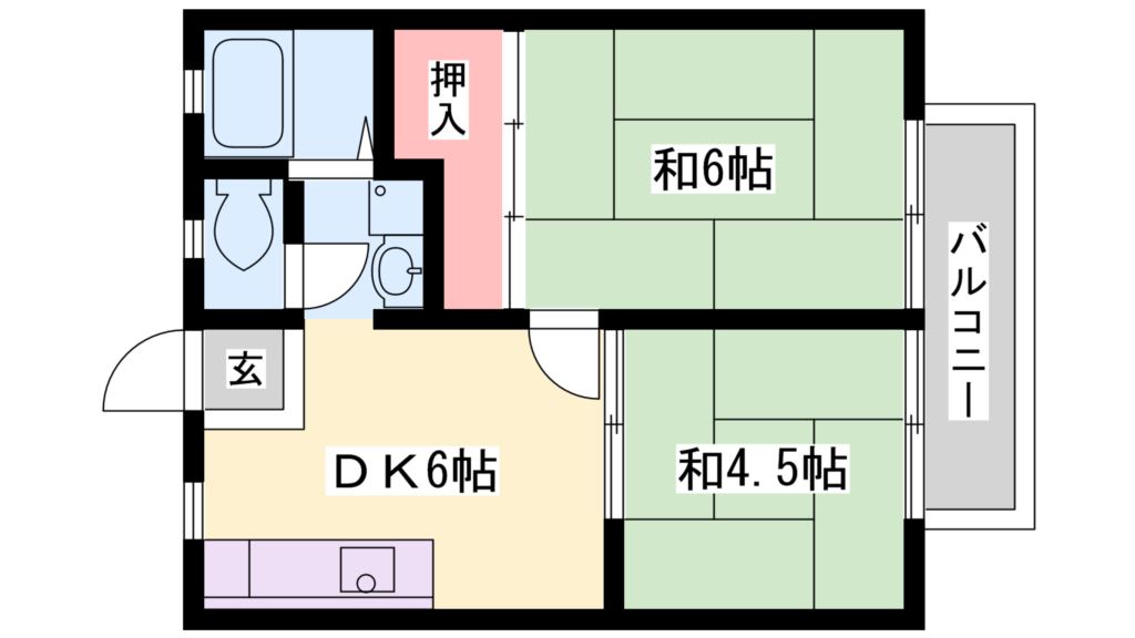 松陽ハイツ 間取り図
