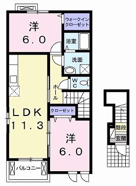 アン・フィオーレⅡ 間取り図