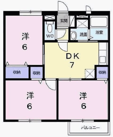 エスポワールドミールＢ 間取り図