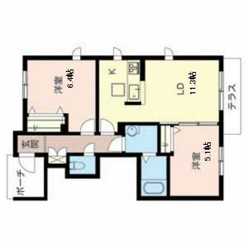 シャーメゾン今福 間取り図