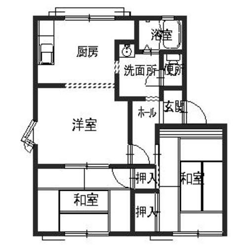 中津ハイツ 間取り図