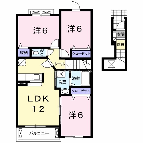 メゾンヌーヴェルI 間取り図
