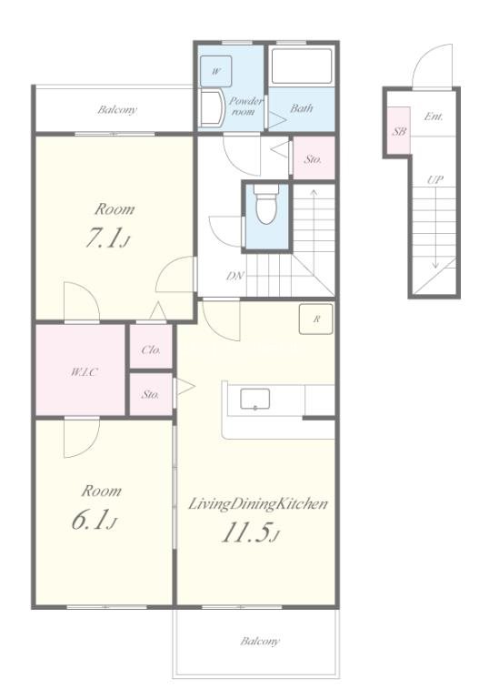 アルブルシャルマン 間取り図