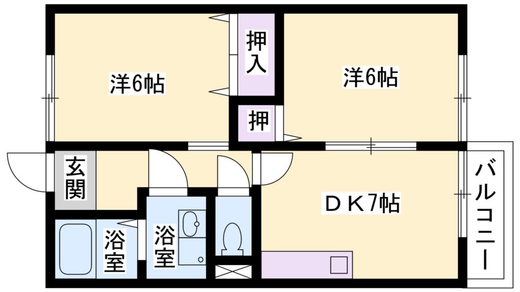 ドミールⅡ 間取り図