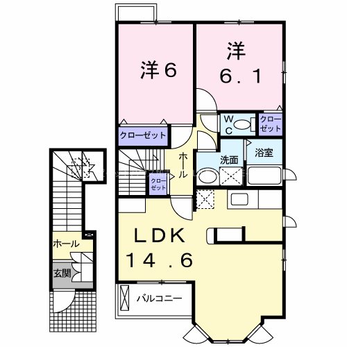 ジェルメ　フルール 間取り図