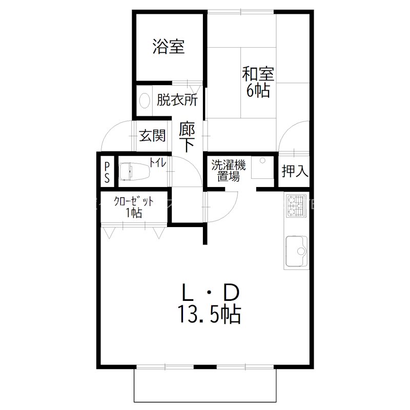 パークハイツＡ 間取り図