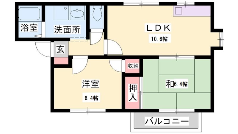 フレグランス今市 間取り図