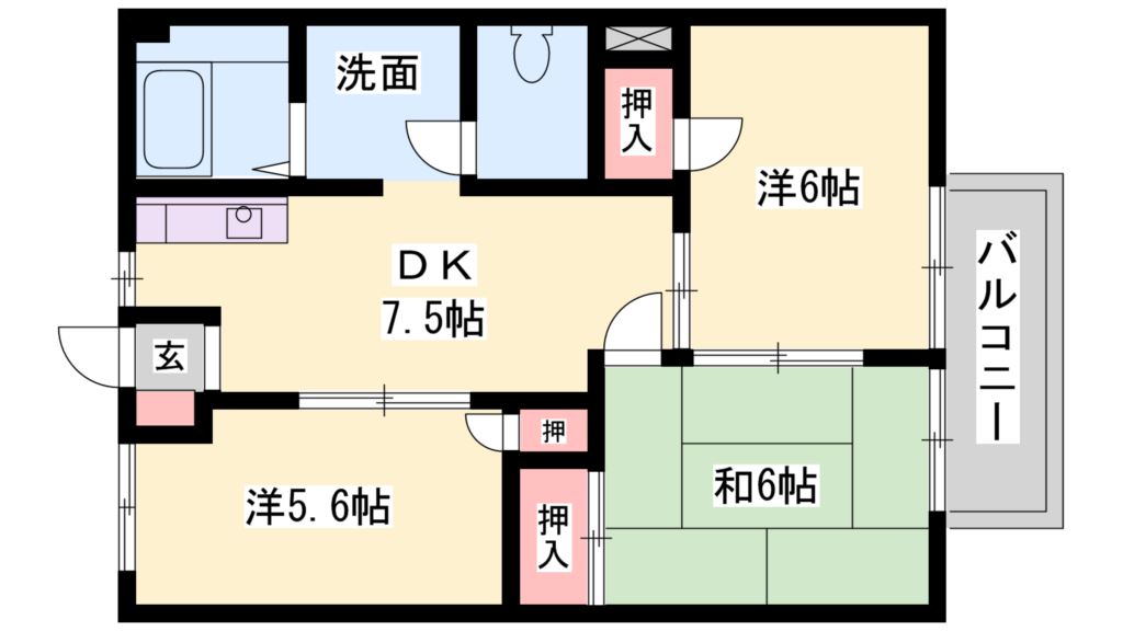 サンファミール 間取り図