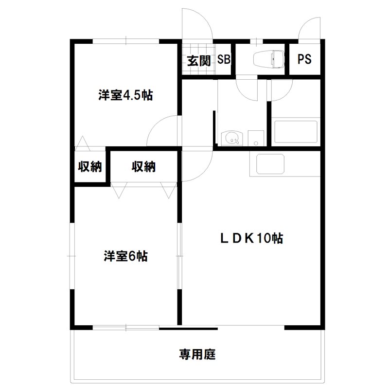 ヴィレッジみふく 間取り図