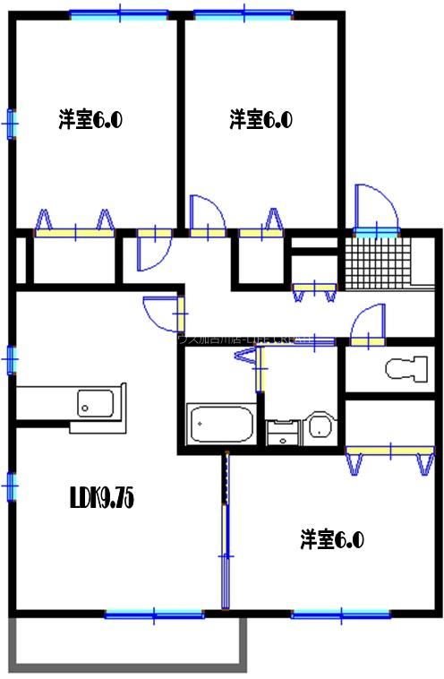 サニーハイツ大島 間取り図