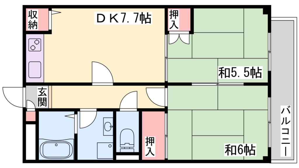 サンハイツ 間取り図