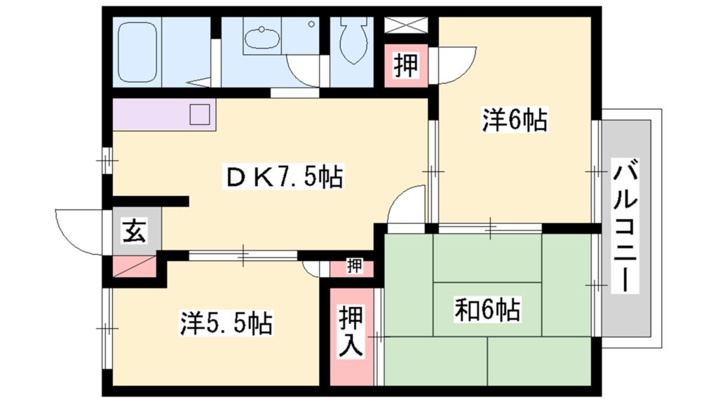 カームモリ 間取り図