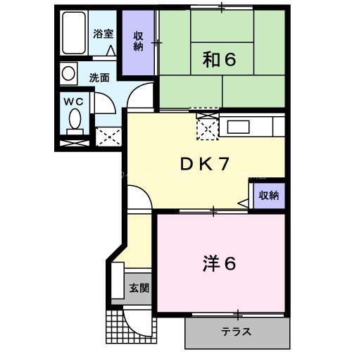 ハーブテラスIリーフ 間取り図