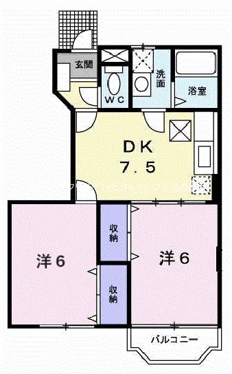 パルテールⅡ 間取り図
