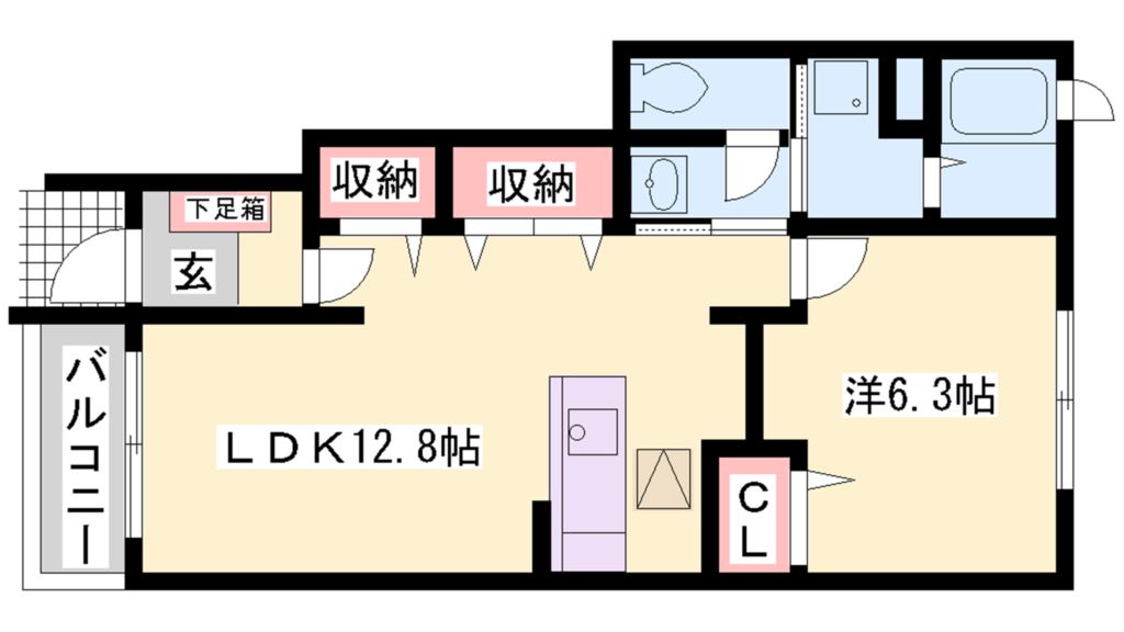 メゾンソレイユ野口 間取り図