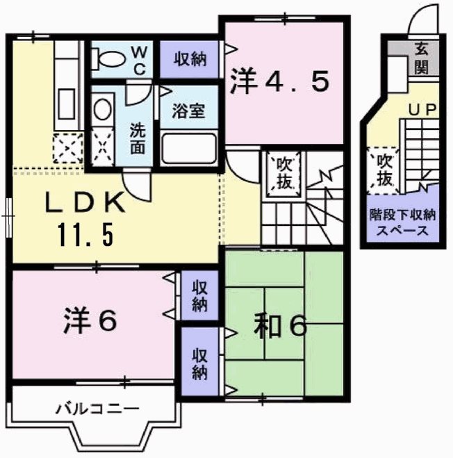 メイプル弐番館 間取り図