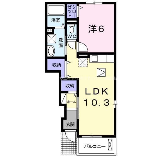 メルベイユテリトワールパルフェ 間取り図