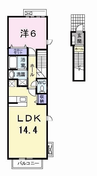 エザンステリトワールシュクセ 間取り図