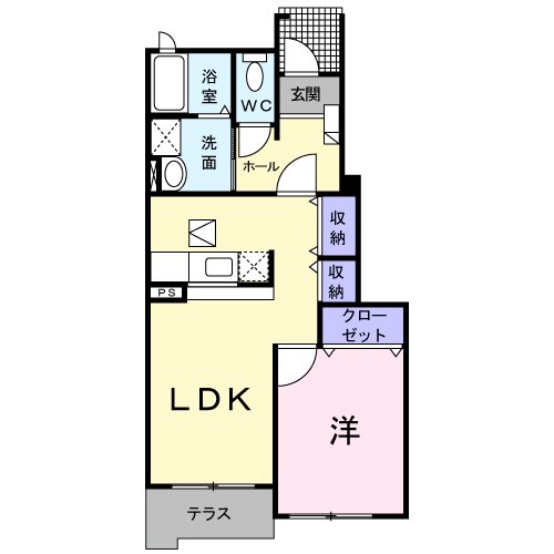 アン・ソレイエ・ジャルダン 間取り図