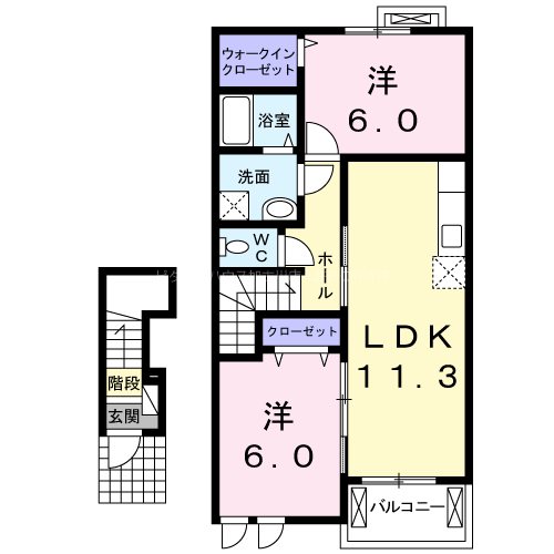 トゥルーハートB 間取り図