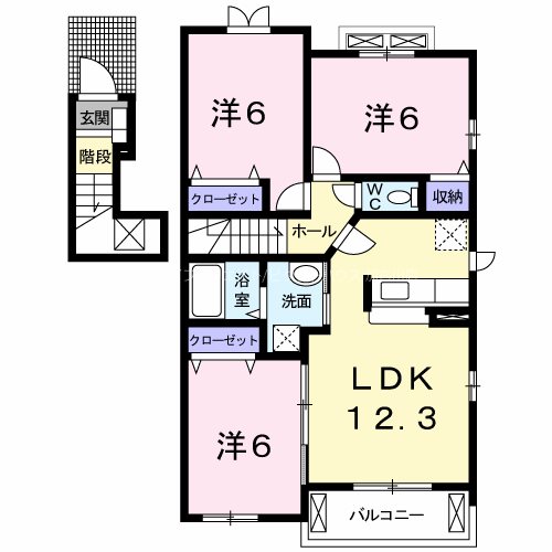 ヴィオラ壱番館Ａ 間取り図