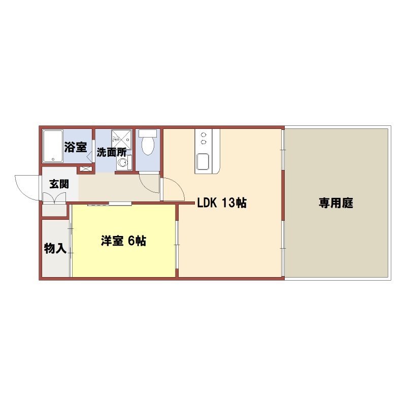 M&amp;rsquo;court　Ｂ 間取り図