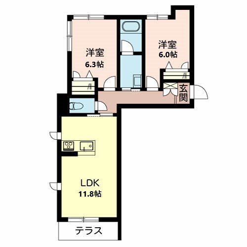 イン　フローラ　大島 間取り図