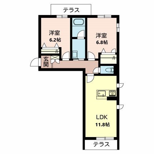 イン　フローラ　大島 間取り図