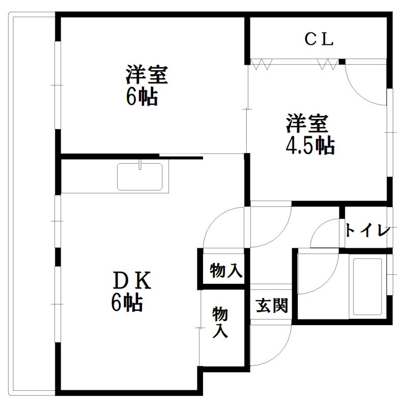 サニーハイツ加古川1号棟 間取り図