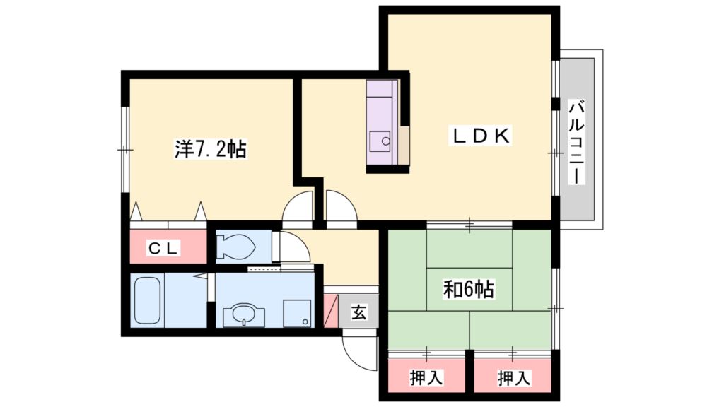 パセオ橋本Ⅱ番館 間取り図
