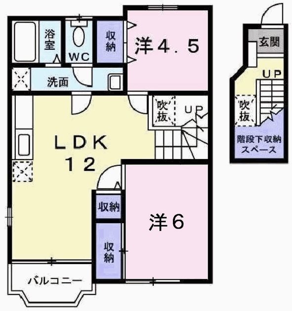 ヴァンヴェールＡ 間取り図