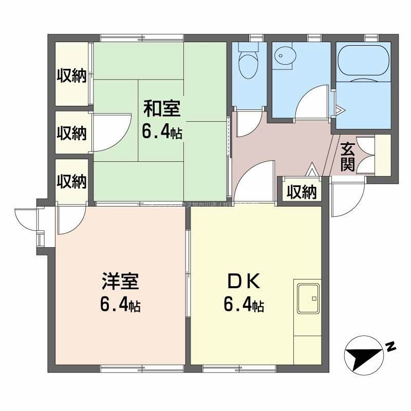 フレグランス宝殿Ｄ棟 間取り図
