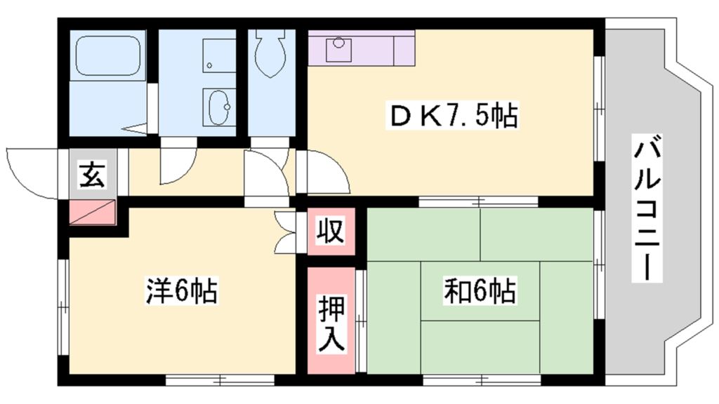 サニーハイム 間取り図