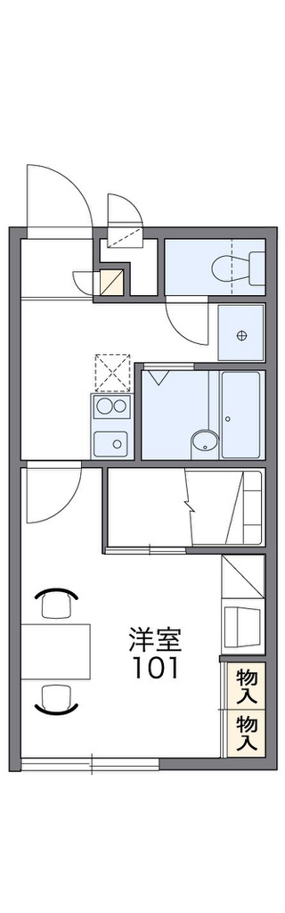 レオパレスミレット５７ 間取り図