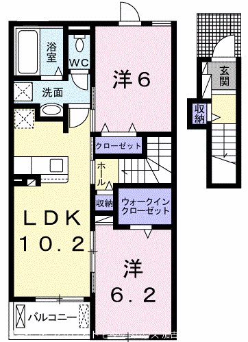 クレア・ルース 間取り図