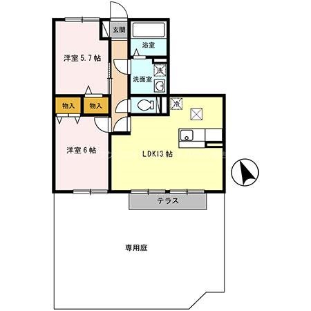 セジュール緑丘 間取り図