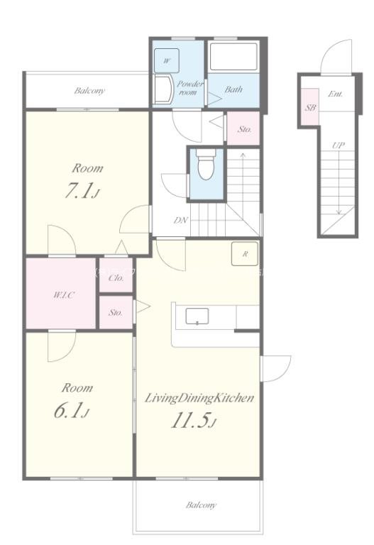 アルブルシャルマン 間取り図