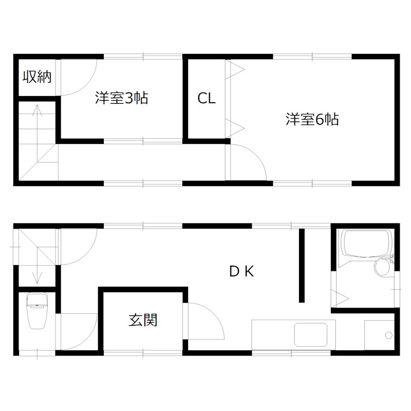 新在家貸家 間取り図