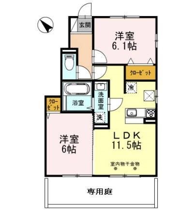 アルページュ　ブラン 間取り図