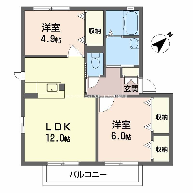 シャーメゾン大中 間取り図