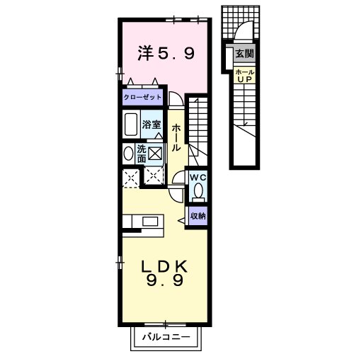 エスターブレC 間取り図