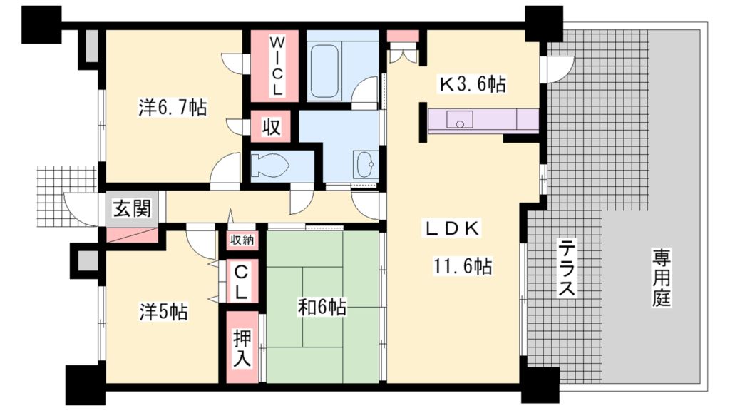 センチュリー加古川粟津 間取り図
