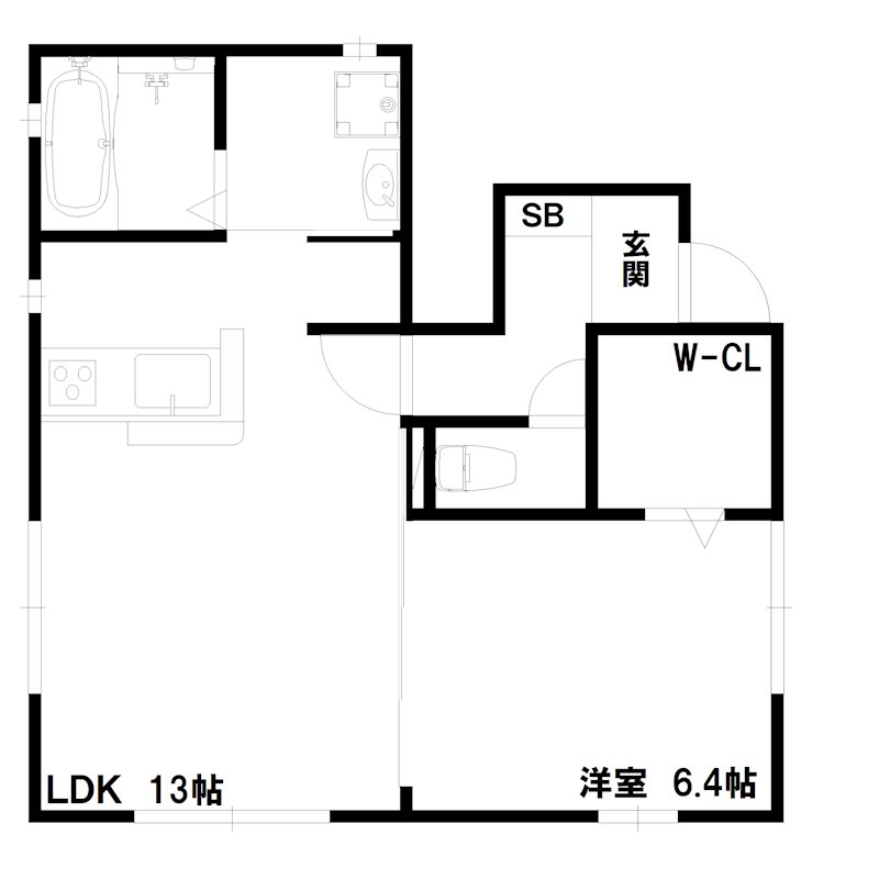 フローラ坂元C棟 間取り図