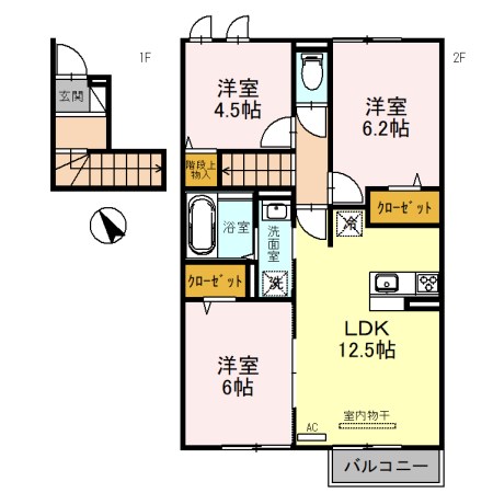 モアナ　A棟 間取り図
